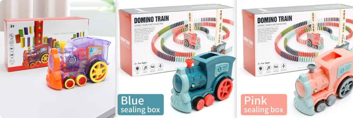 Electric Domino Train Set – Automatic Block Laying Toy