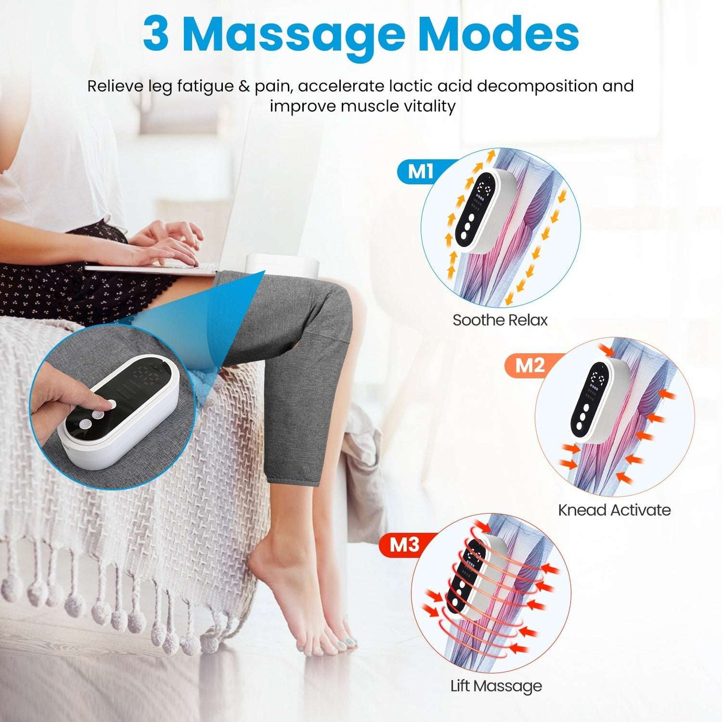Cordless Air Compression Leg Massager