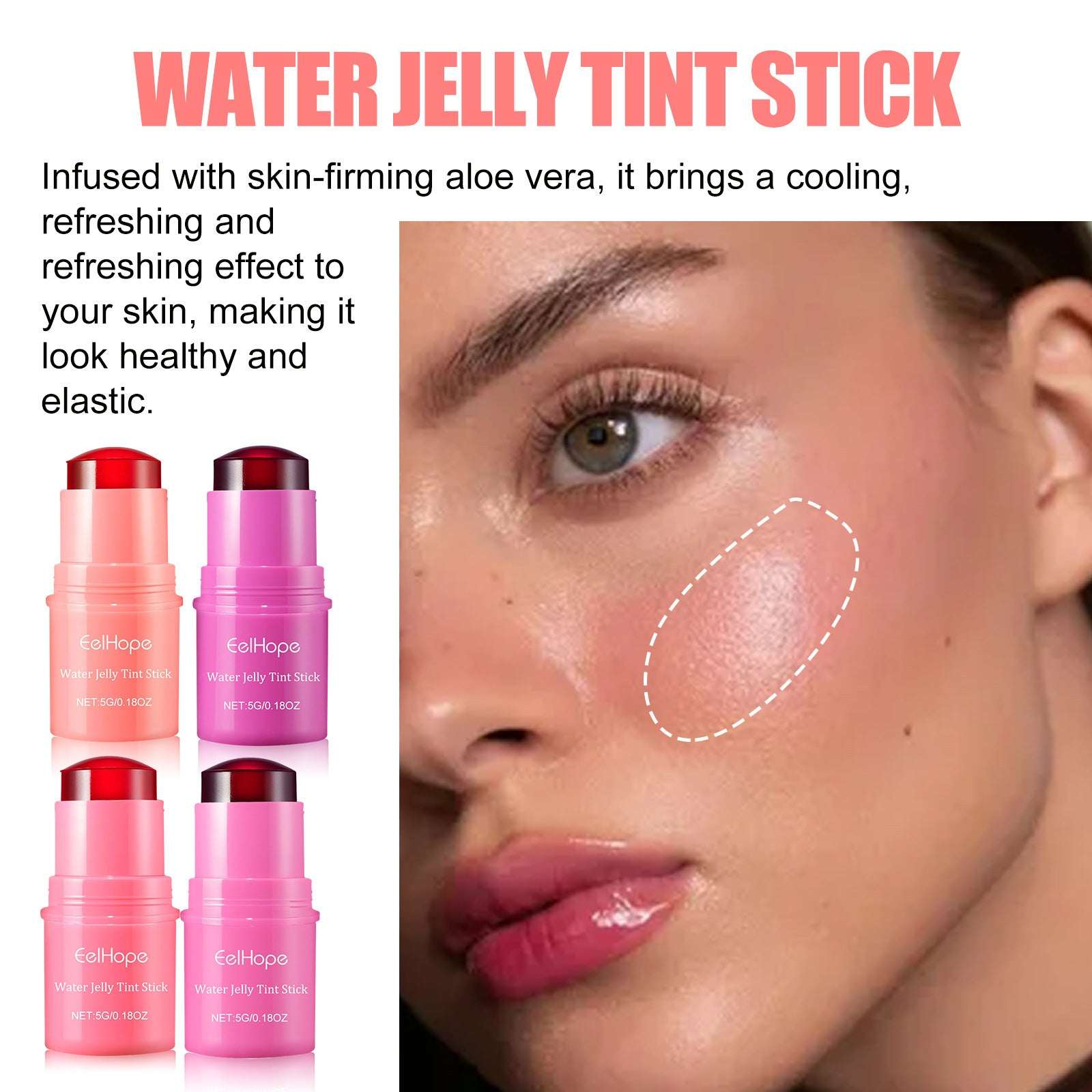 Blush Lip Gloss Stick