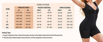 Full Body Tummy Control Zipper Shapewear