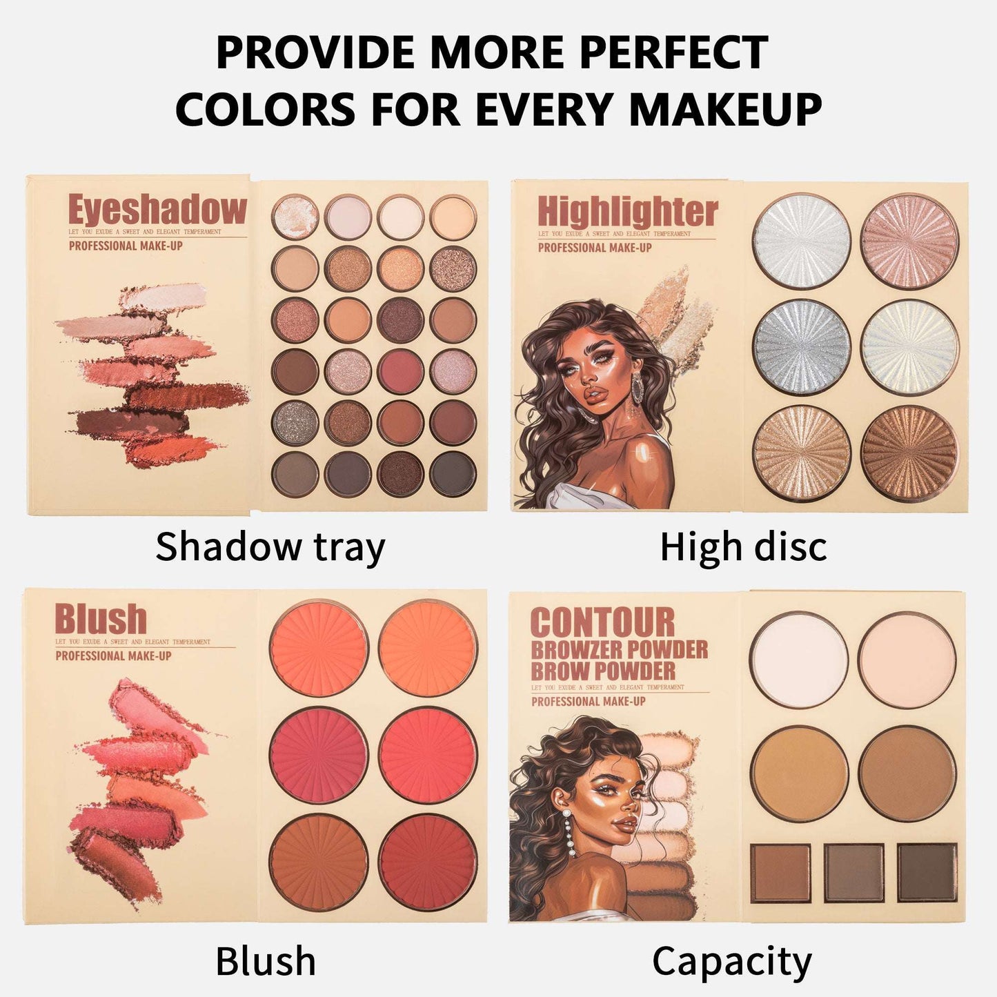 UDAER Beauty 63-Color Makeup Kit