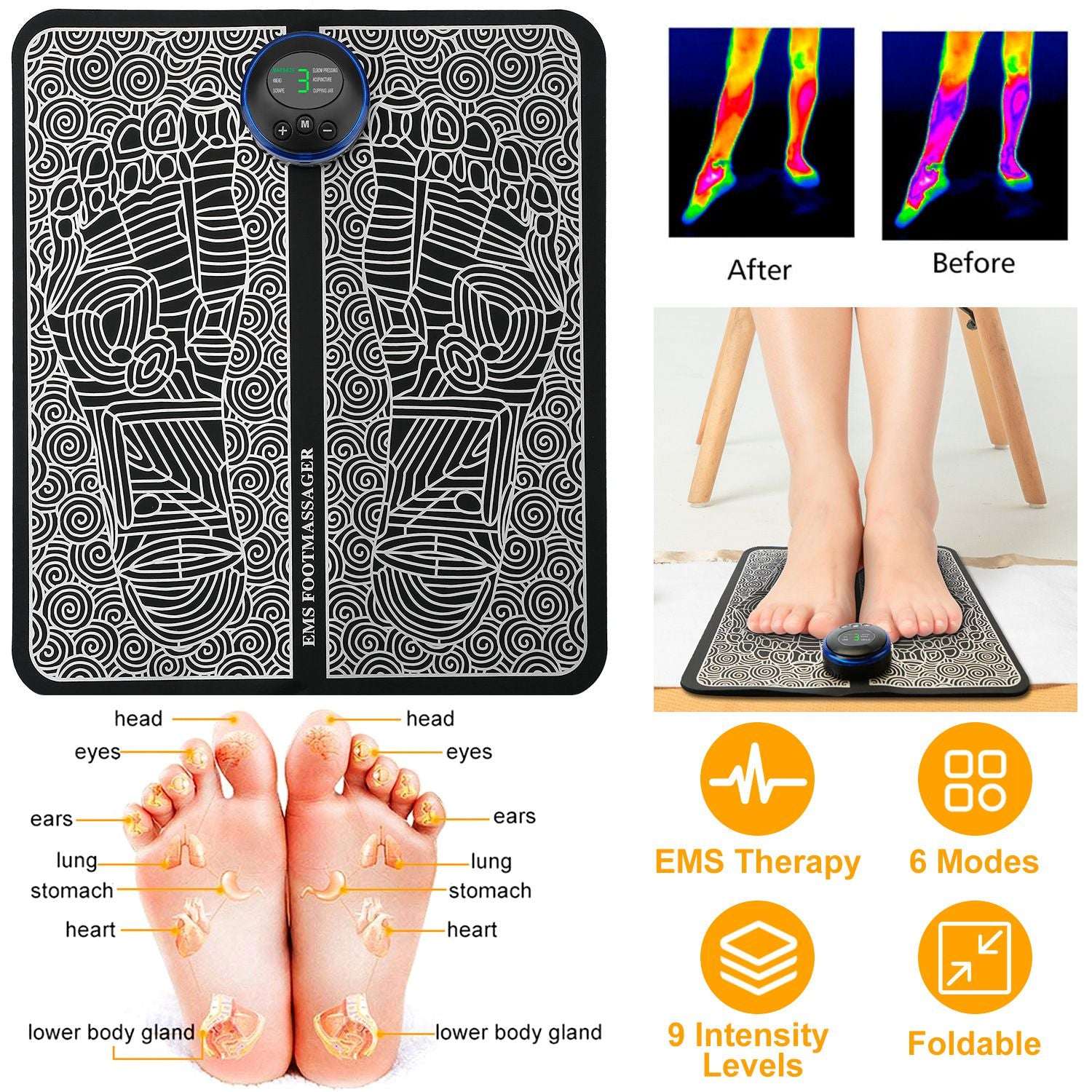 Electric Pad Foot Massager