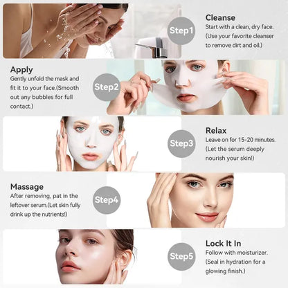 5 SHEETS Collagen Face Masks