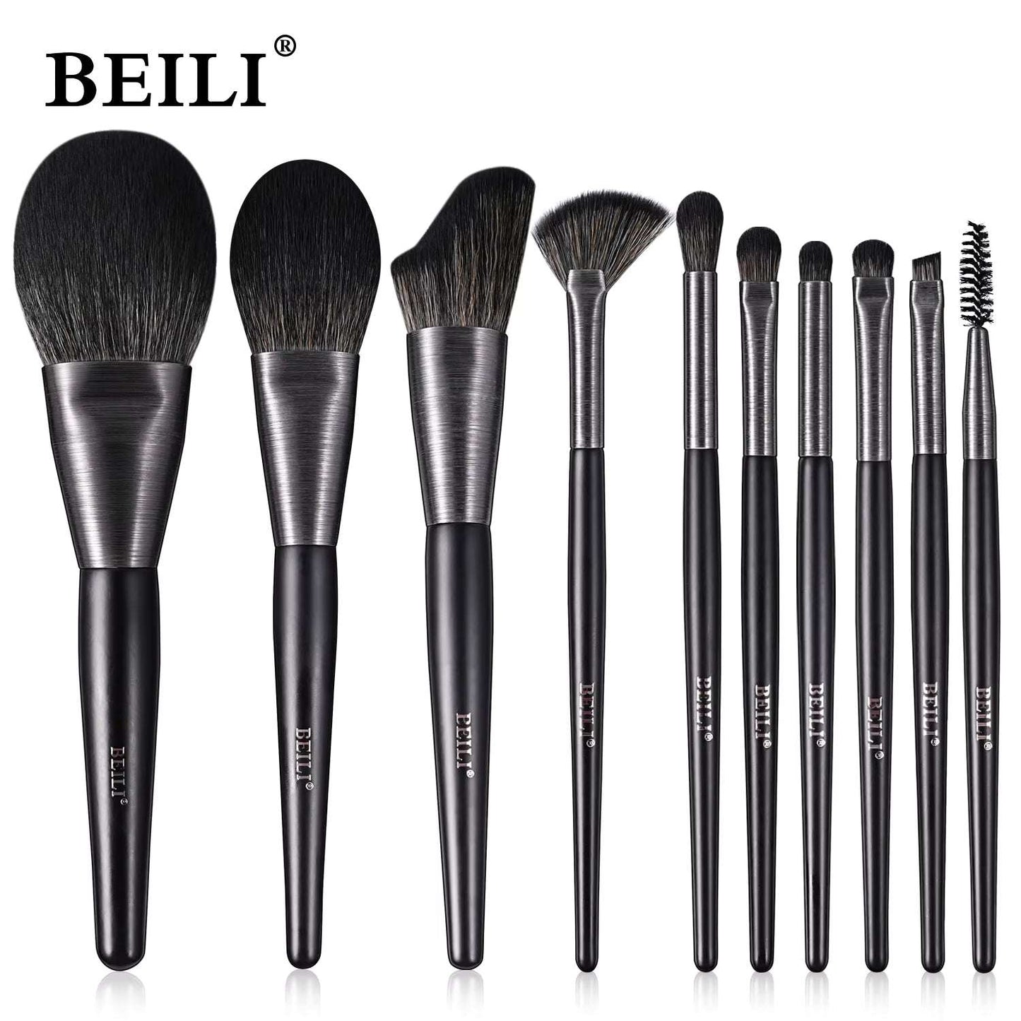 Baili 10pcs Rose Gold Tube rush Set