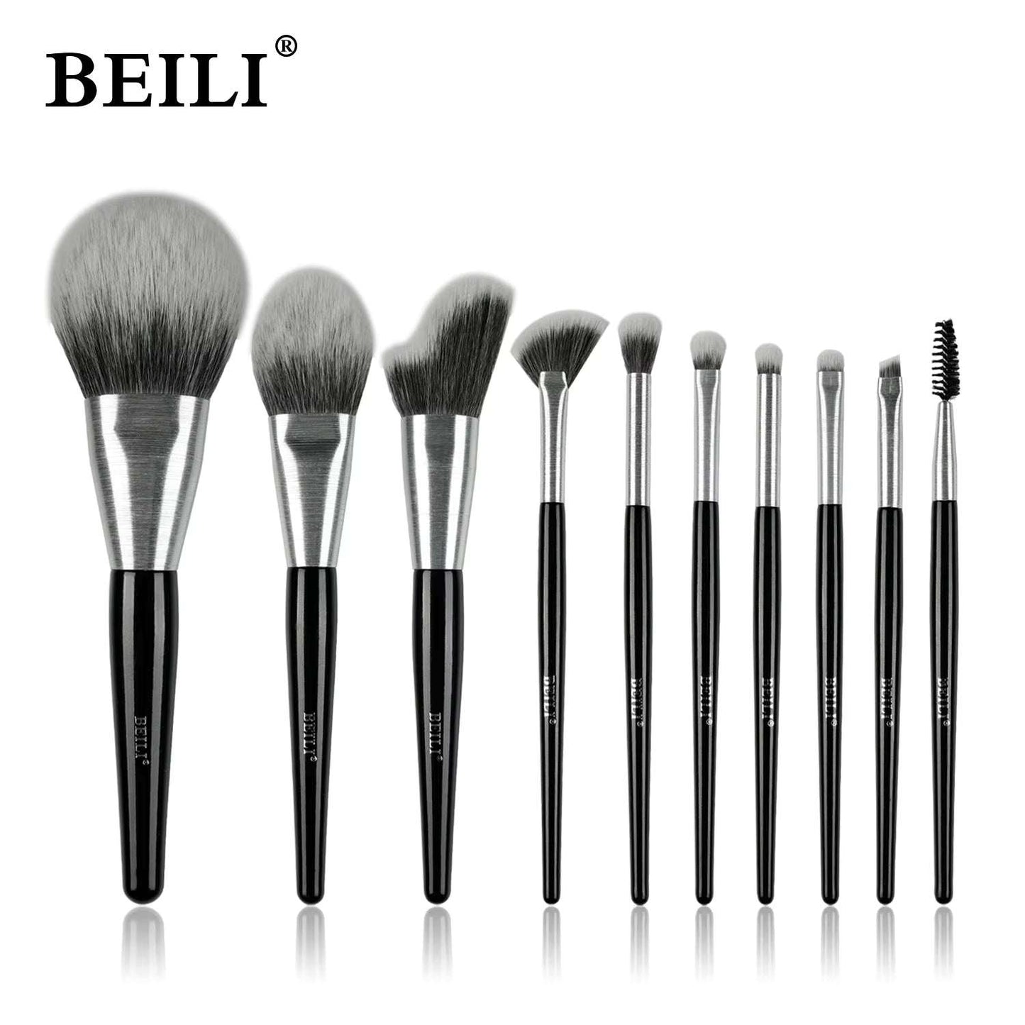 Baili 10pcs Rose Gold Tube rush Set