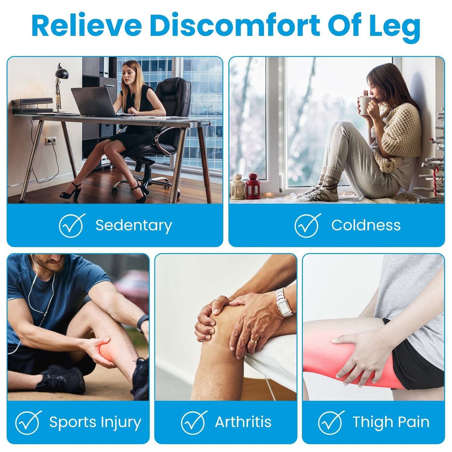Cordless Air Compression Leg Massager