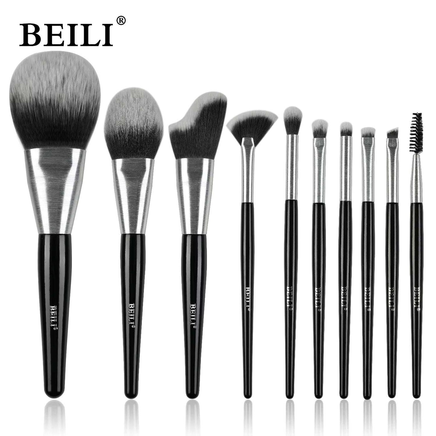 Baili 10pcs Rose Gold Tube rush Set