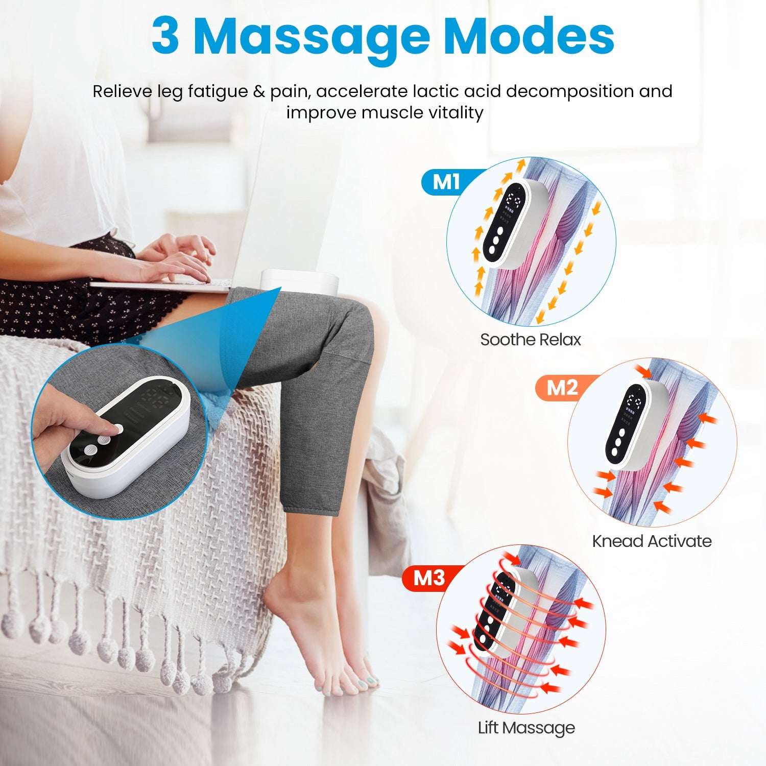 Cordless Air Compression Leg Massager